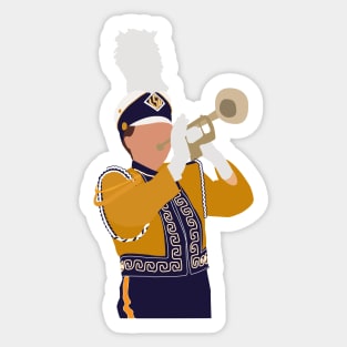 Golden Band from Tigerland Trumpet Player Sticker